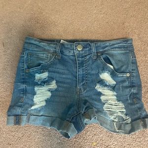 Aeropostale high waisted jean shorts